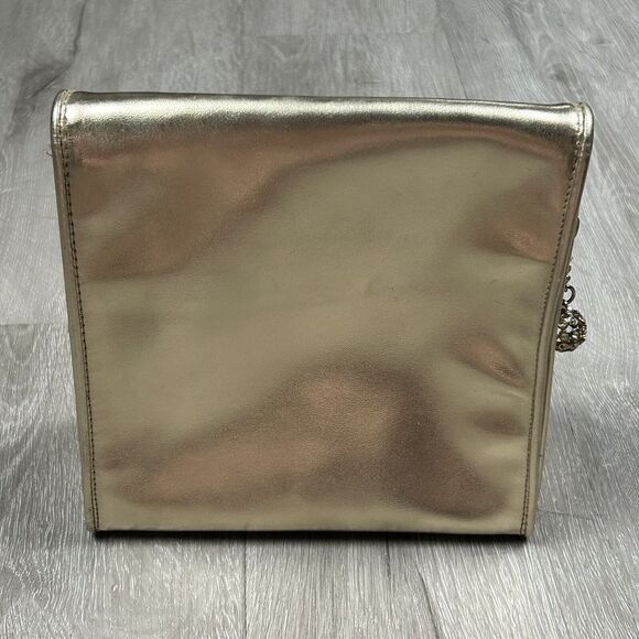 Victoria's‎ Secret Gold "Angel" Make Up Cosmetic Bag Bling 7.5"x7.5" - Picture 4 of 6